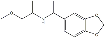 [1-(2H-1,3-benzodioxol-5-yl)ethyl](1-methoxypropan-2-yl)amine 化学構造式