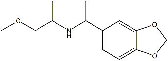 [1-(2H-1,3-benzodioxol-5-yl)ethyl](1-methoxypropan-2-yl)amine 结构式