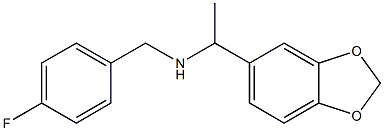 [1-(2H-1,3-benzodioxol-5-yl)ethyl][(4-fluorophenyl)methyl]amine Struktur