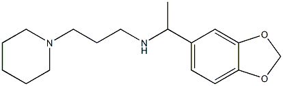 [1-(2H-1,3-benzodioxol-5-yl)ethyl][3-(piperidin-1-yl)propyl]amine Structure