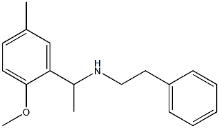 [1-(2-methoxy-5-methylphenyl)ethyl](2-phenylethyl)amine Structure