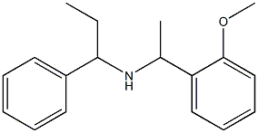 [1-(2-methoxyphenyl)ethyl](1-phenylpropyl)amine 化学構造式