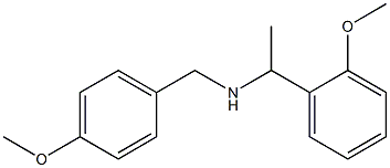 [1-(2-methoxyphenyl)ethyl][(4-methoxyphenyl)methyl]amine Structure