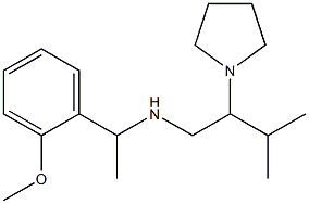 [1-(2-methoxyphenyl)ethyl][3-methyl-2-(pyrrolidin-1-yl)butyl]amine