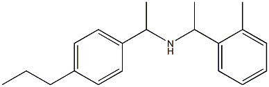 [1-(2-methylphenyl)ethyl][1-(4-propylphenyl)ethyl]amine Struktur