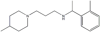 [1-(2-methylphenyl)ethyl][3-(4-methylpiperidin-1-yl)propyl]amine