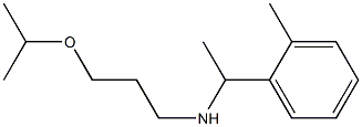 [1-(2-methylphenyl)ethyl][3-(propan-2-yloxy)propyl]amine Struktur