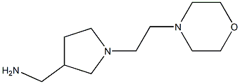 [1-(2-morpholin-4-ylethyl)pyrrolidin-3-yl]methylamine,,结构式