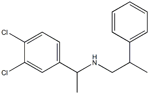 [1-(3,4-dichlorophenyl)ethyl](2-phenylpropyl)amine Structure