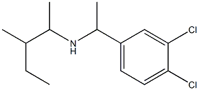 [1-(3,4-dichlorophenyl)ethyl](3-methylpentan-2-yl)amine,,结构式