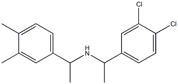 [1-(3,4-dichlorophenyl)ethyl][1-(3,4-dimethylphenyl)ethyl]amine,,结构式