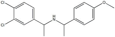 [1-(3,4-dichlorophenyl)ethyl][1-(4-methoxyphenyl)ethyl]amine Structure