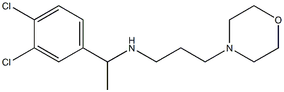 [1-(3,4-dichlorophenyl)ethyl][3-(morpholin-4-yl)propyl]amine Structure