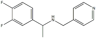 [1-(3,4-difluorophenyl)ethyl](pyridin-4-ylmethyl)amine 结构式