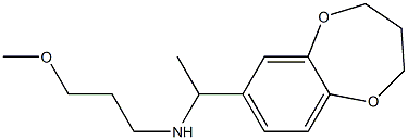 [1-(3,4-dihydro-2H-1,5-benzodioxepin-7-yl)ethyl](3-methoxypropyl)amine,,结构式