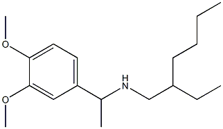 [1-(3,4-dimethoxyphenyl)ethyl](2-ethylhexyl)amine Structure