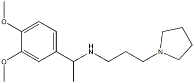 [1-(3,4-dimethoxyphenyl)ethyl][3-(pyrrolidin-1-yl)propyl]amine,,结构式