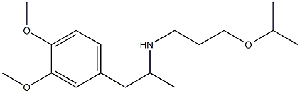 [1-(3,4-dimethoxyphenyl)propan-2-yl][3-(propan-2-yloxy)propyl]amine Structure