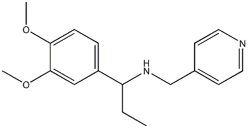 [1-(3,4-dimethoxyphenyl)propyl](pyridin-4-ylmethyl)amine Structure