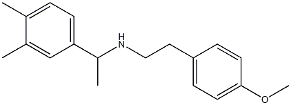 [1-(3,4-dimethylphenyl)ethyl][2-(4-methoxyphenyl)ethyl]amine,,结构式