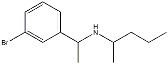 [1-(3-bromophenyl)ethyl](pentan-2-yl)amine,,结构式