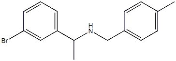 [1-(3-bromophenyl)ethyl][(4-methylphenyl)methyl]amine