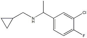 [1-(3-chloro-4-fluorophenyl)ethyl](cyclopropylmethyl)amine Struktur