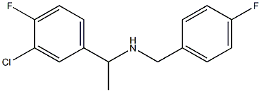 [1-(3-chloro-4-fluorophenyl)ethyl][(4-fluorophenyl)methyl]amine|