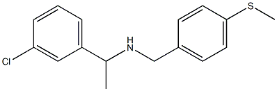 [1-(3-chlorophenyl)ethyl]({[4-(methylsulfanyl)phenyl]methyl})amine