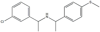 [1-(3-chlorophenyl)ethyl]({1-[4-(methylsulfanyl)phenyl]ethyl})amine