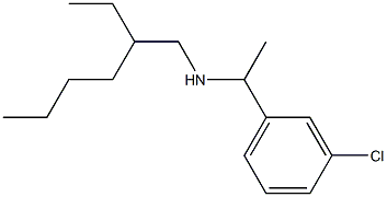 [1-(3-chlorophenyl)ethyl](2-ethylhexyl)amine 结构式