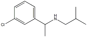 [1-(3-chlorophenyl)ethyl](2-methylpropyl)amine Structure