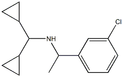 [1-(3-chlorophenyl)ethyl](dicyclopropylmethyl)amine 结构式