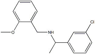  [1-(3-chlorophenyl)ethyl][(2-methoxyphenyl)methyl]amine