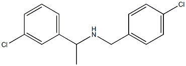 [1-(3-chlorophenyl)ethyl][(4-chlorophenyl)methyl]amine
