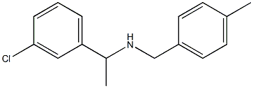 [1-(3-chlorophenyl)ethyl][(4-methylphenyl)methyl]amine|