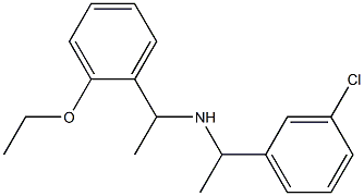 [1-(3-chlorophenyl)ethyl][1-(2-ethoxyphenyl)ethyl]amine Structure