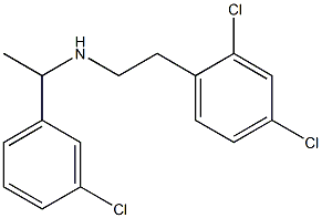 [1-(3-chlorophenyl)ethyl][2-(2,4-dichlorophenyl)ethyl]amine Struktur