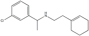 [1-(3-chlorophenyl)ethyl][2-(cyclohex-1-en-1-yl)ethyl]amine,,结构式