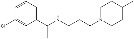  [1-(3-chlorophenyl)ethyl][3-(4-methylpiperidin-1-yl)propyl]amine