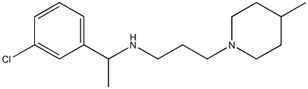 [1-(3-chlorophenyl)ethyl][3-(4-methylpiperidin-1-yl)propyl]amine