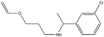 [1-(3-chlorophenyl)ethyl][3-(ethenyloxy)propyl]amine 结构式