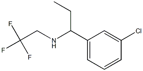 [1-(3-chlorophenyl)propyl](2,2,2-trifluoroethyl)amine,,结构式