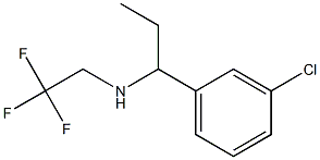 [1-(3-chlorophenyl)propyl](2,2,2-trifluoroethyl)amine Structure