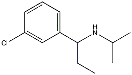 [1-(3-chlorophenyl)propyl](propan-2-yl)amine 化学構造式