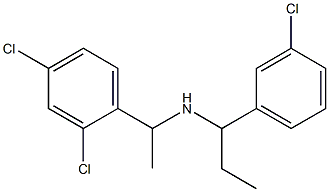 [1-(3-chlorophenyl)propyl][1-(2,4-dichlorophenyl)ethyl]amine Structure