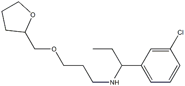 [1-(3-chlorophenyl)propyl][3-(oxolan-2-ylmethoxy)propyl]amine