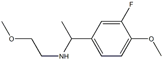 [1-(3-fluoro-4-methoxyphenyl)ethyl](2-methoxyethyl)amine Struktur