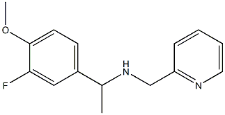  [1-(3-fluoro-4-methoxyphenyl)ethyl](pyridin-2-ylmethyl)amine