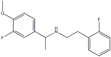 [1-(3-fluoro-4-methoxyphenyl)ethyl][2-(2-fluorophenyl)ethyl]amine 结构式